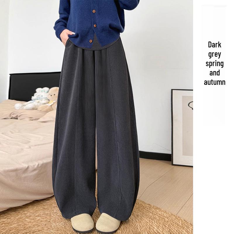 2025 Autumn/Winter Plus Velvet Corduroy Wide-Leg Maternity Pants - Slim Fit Triple Extra Large