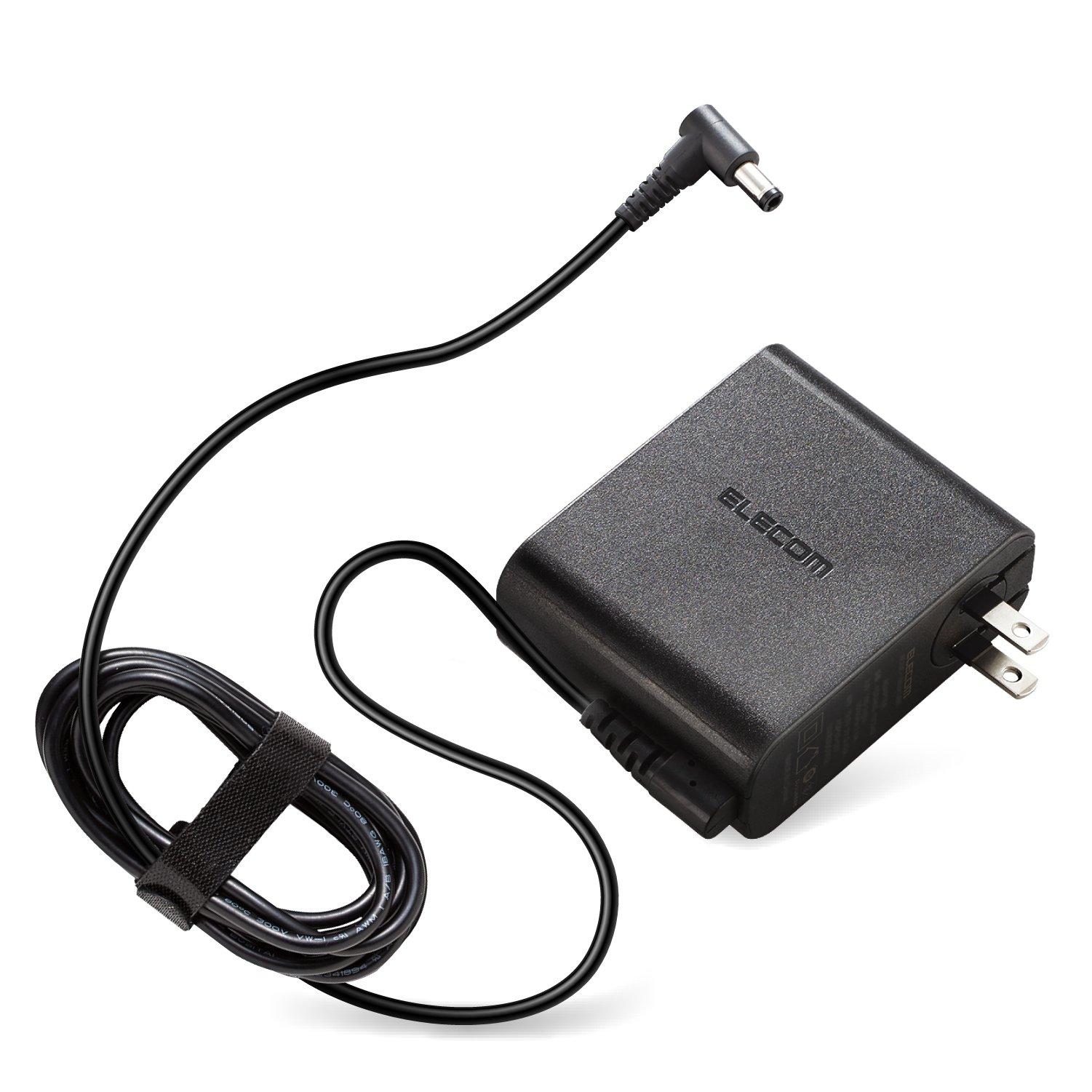 

ELECOM Notebook PC AC Adapter Round Connector 19V TOSHIBA ACDC-1965TOBK