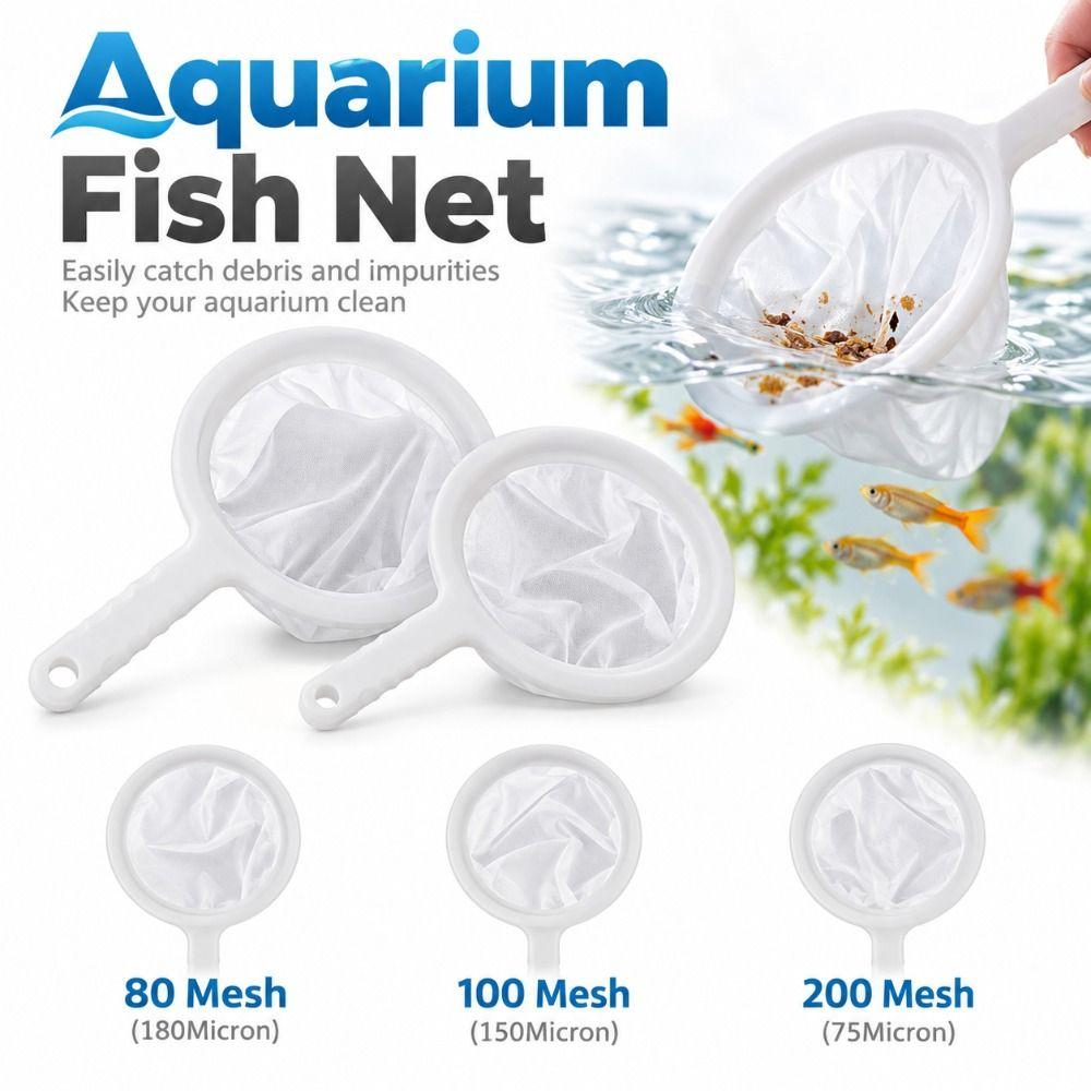 Plastic Frame Fish Tank Net Long Handle Aquarium Strainer New Shrimp Net Shrimp Catching