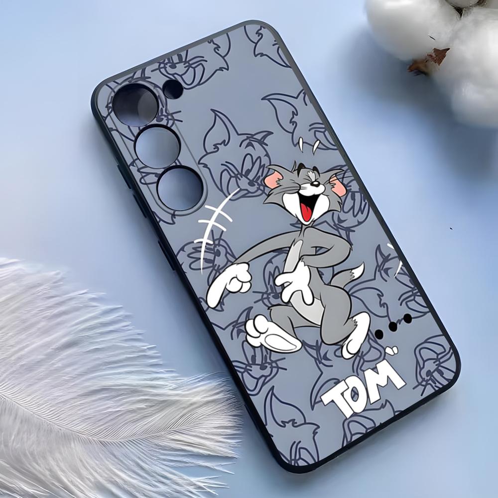 Cartoon T-Tom And J-erry Phone Case For Samsung S25 Ultra S24 S23 S 22 S21 S20 Plus Fe Galaxy A54 A53 A34 A25 A16 A14 A13Cover