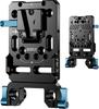 SIRUI Plate with Dual 15mm Rod Mount Base Plate for Camera Power V-Mount Clamps, V-Lock Supply, SC-VM-A