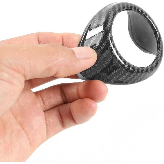 RT-TCZ A-Pillar Audio Stereo Speaker Trim Cover Decor Frame for Ford Mustang 2015 2016 2017 2018 (Carbon Fiber Grain)