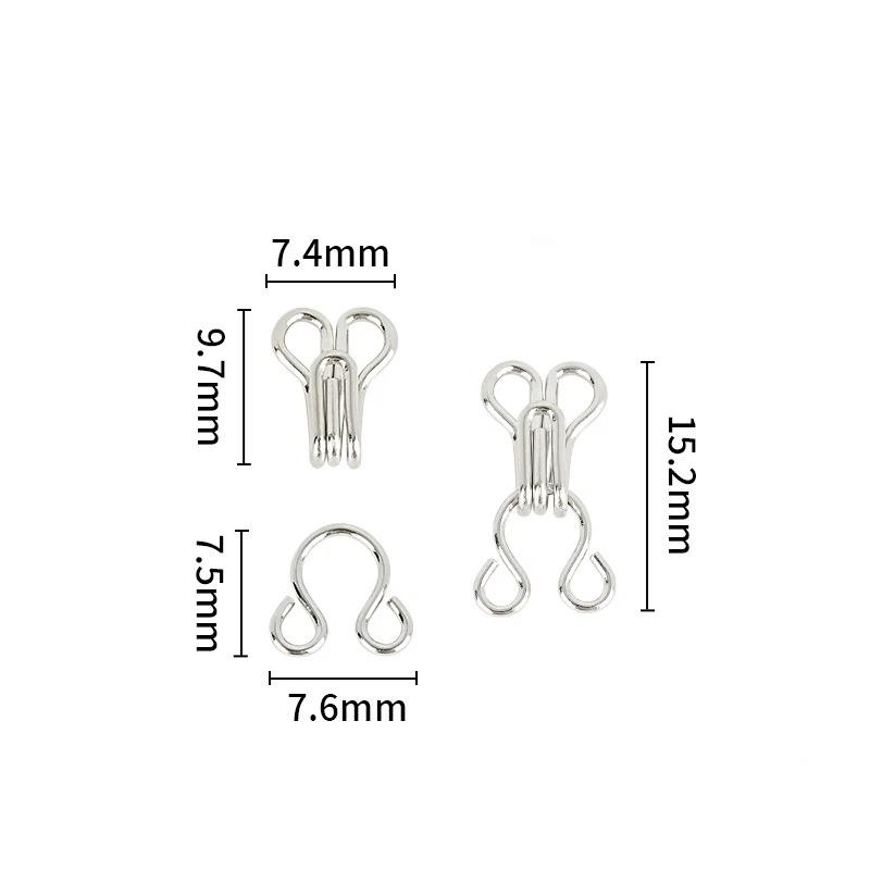 10 Pairs Metal Invisible Garment Hook Jeans Pants Skirts Adjust Clasp Decoration Buttons Diy Sewing Crafts Accessories