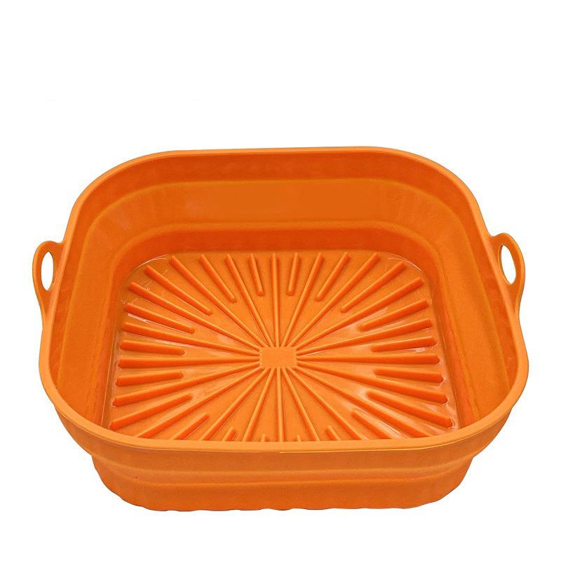 Air Fryer Mat Silicone Baking Tray Multifunctional Silicone Grill Mat Resistant To High Temperatures Pizza Fried Chicken Plates