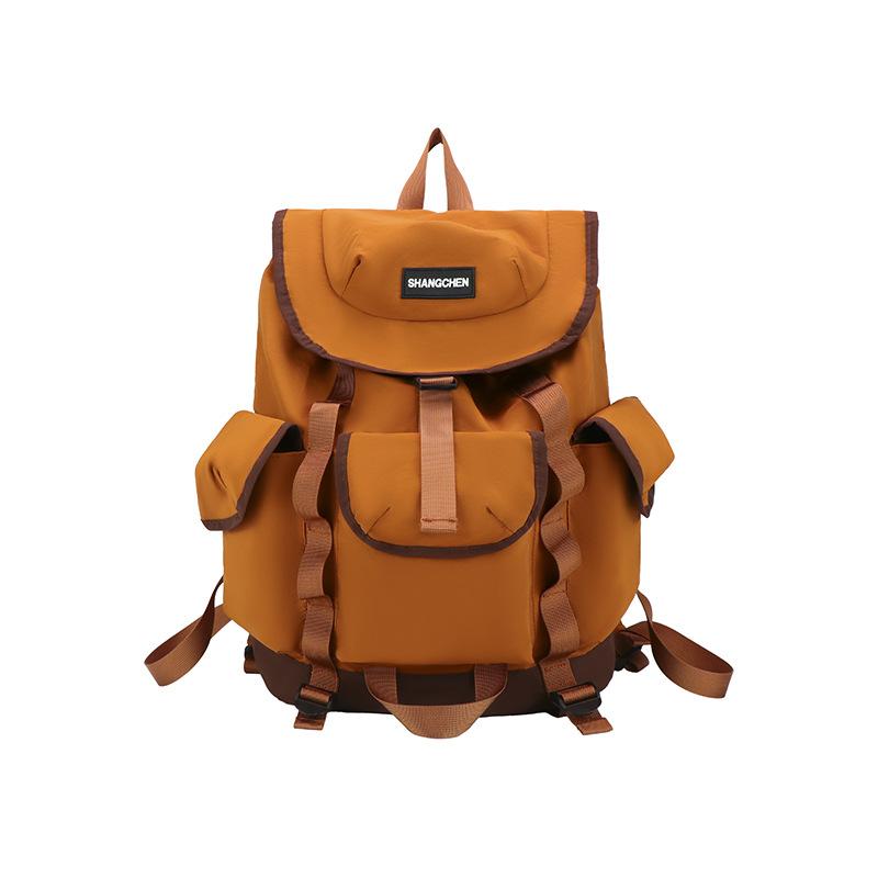 Schoolbag Japanese trendy brand backpack women's leisure travel backpack college student high school student schoolbag simple and lightweight computer