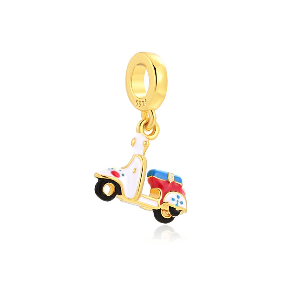 New Copper Car Motorcycle Bicycle Airplane Sunglasses Exquisite Charm Beads Fit For Original Bracelets Diy Women'S Jewelry