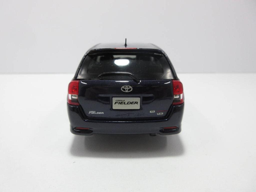 [USED]Miniature Car 1/30 Toyota Corolla Fielder Early Model Aero Tourer Dark Violet Metallic Color Sample Model Car