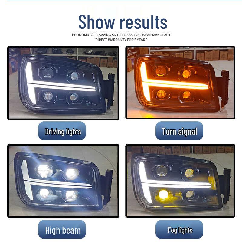 Shaanxi Delong M3000/X3000/H3000 Super Bright LED Four-Lens Front Headlight Assembly