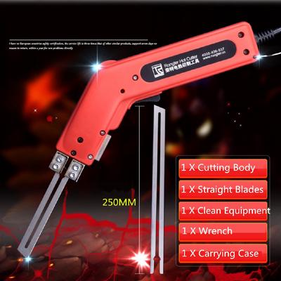 250W Styrofoam Electric Foam Heat Wire Tool Grooving Cutter Blades Various Kit Hand Hold Heating Knife Cutter Hot Cutter