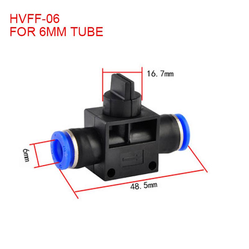 HVFF SA BUC Fitting 4mm 6mm 8mm 10mm 12mm Pneumatic Push In Quick Joint Connector Hand Valve To Turn Switch Ball Engine Gaskets 6