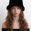 Fur Bucket Hat - Black
