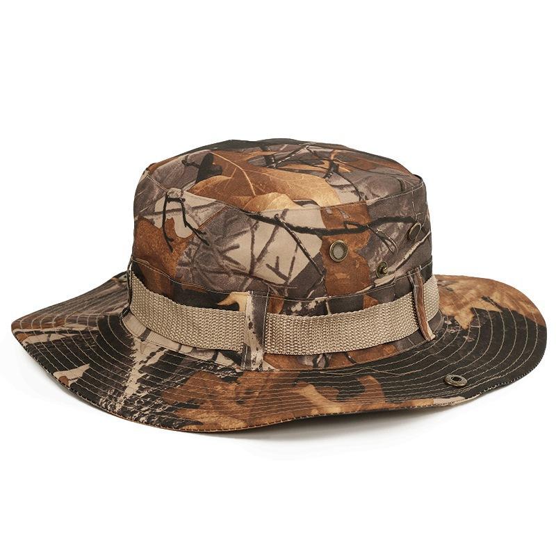 New Summer Fashion Unisex Camouflage Tactical Army Bucket Hats Men Hiking Hunting Panama Cap Outdoor Anti Uv Fisherman Hat