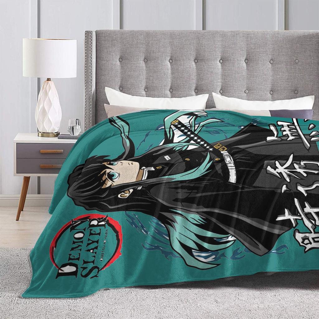 Muichiro Tokito  Blankets Fleece Awesome Breathable Throw Blanket for Bedding Lounge Autumn/Winter,