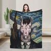 Manta Cuadrícula de Personajes de BoJack Horseman Manta de Franela para Viaje para Sofá Cama Suave Cálida Colcha Regalo de Cumpleaños