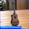 Mini Classical Guitar with Support Miniature Musical Instrument Musical Instrument Replica for Home Decor Display Ornament