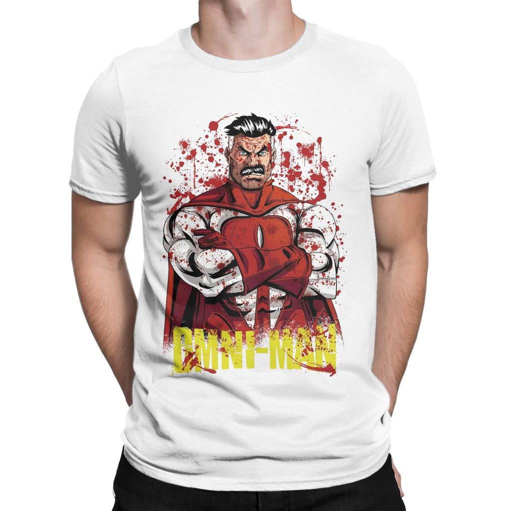 Invincible Comic T Shirt Men Cotton Fun T-Shirts Round Collar Tees Short Sleeve Tops Summer