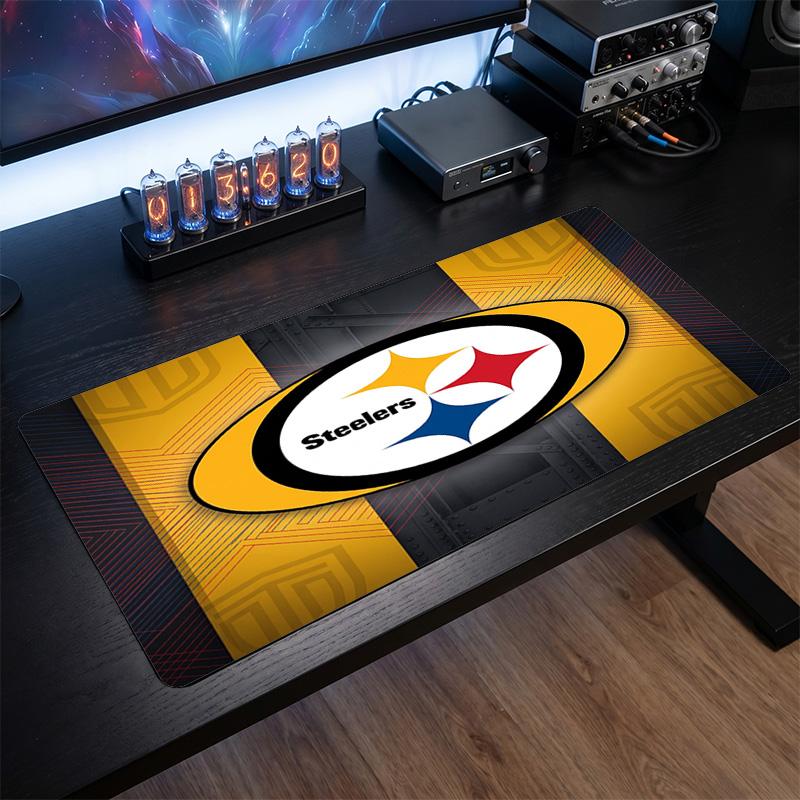 Pittsburgh Steelers Pattern Mousepad Anti?Slip Rubber Desk Pad For Gaming Working Desktop Decoration
