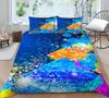 3D Color Halo Printing Bedding Single Double Bed Full Size Quicksand Pattern Pillowcase and Quilt Cover Washable and Comfortable Home Decoration