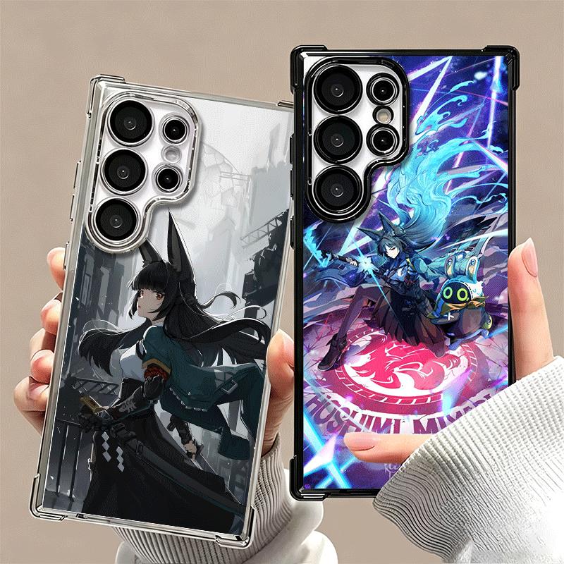 Zenless Zone Zero Hoshimi Miyabi Plating Phone Case For Samsung Galaxy S24 S25 FE S26 Edge S23 Ultra S22 S21 Plus S20 Anti-Fall