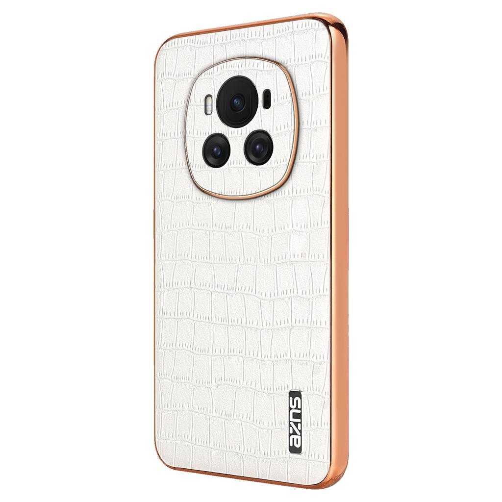 For Honor Magic6 5G Case Crocodile Pattern Leather+TPU Shockproof Phone Cover