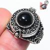 Inele cu Piatră Naturală de Onyx Negru Argint Sterling 925 Mărimea Inelului 14 AR-17561
