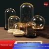 Luminous Glass Cover with Preserved Flower Display Box Dust Cover Hand Model