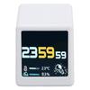 WiFi Clock for Desk Decor, Digital Clock, Wther, Stock Ticker, Photo Slideshow, Multifunctional Touch Manipulation Wther Thermometer, Sy Control