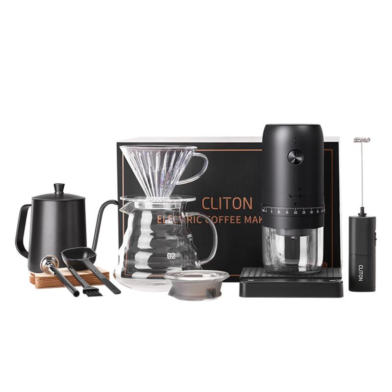CLITON Hand Coffee Grinder and Pour Over Set