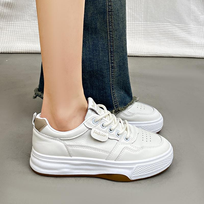 CRLAYDK Classic Women's White Low Top Walking Sneakers Skateboard Fashion Casual Ladies Shoes Comfortable Trainer Tennis