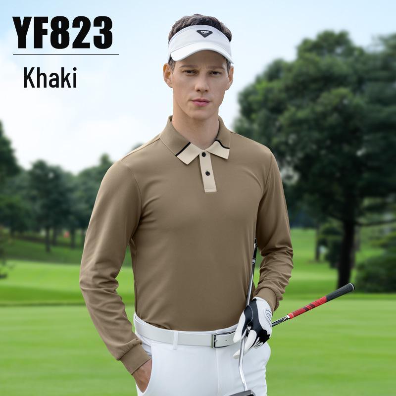 PGM Golf Men s Waffle Knit Long Sleeve Polo Shirt - Breathable & High Stretch XXL