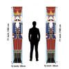 1 Pair, Nutcracker Christmas Decorations Outdoor Xmas Decoration - Life Size Soldier Model Nutcracker Banners For Front Door Porch Ga
