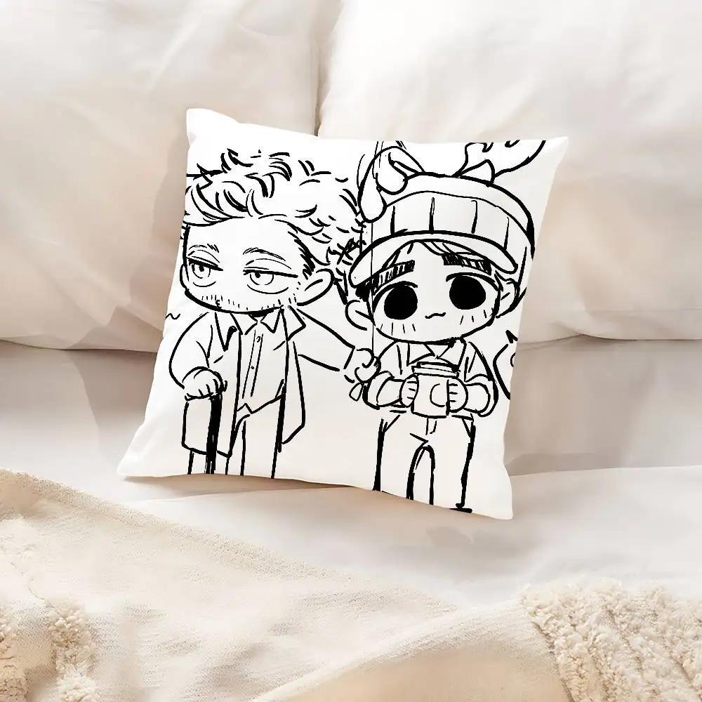 TV H-House MD Cute Pillow Case Cushion Cover Soft Cute Throw Pillow Case For Car Sofa Pillowcase Polyester With Zipper