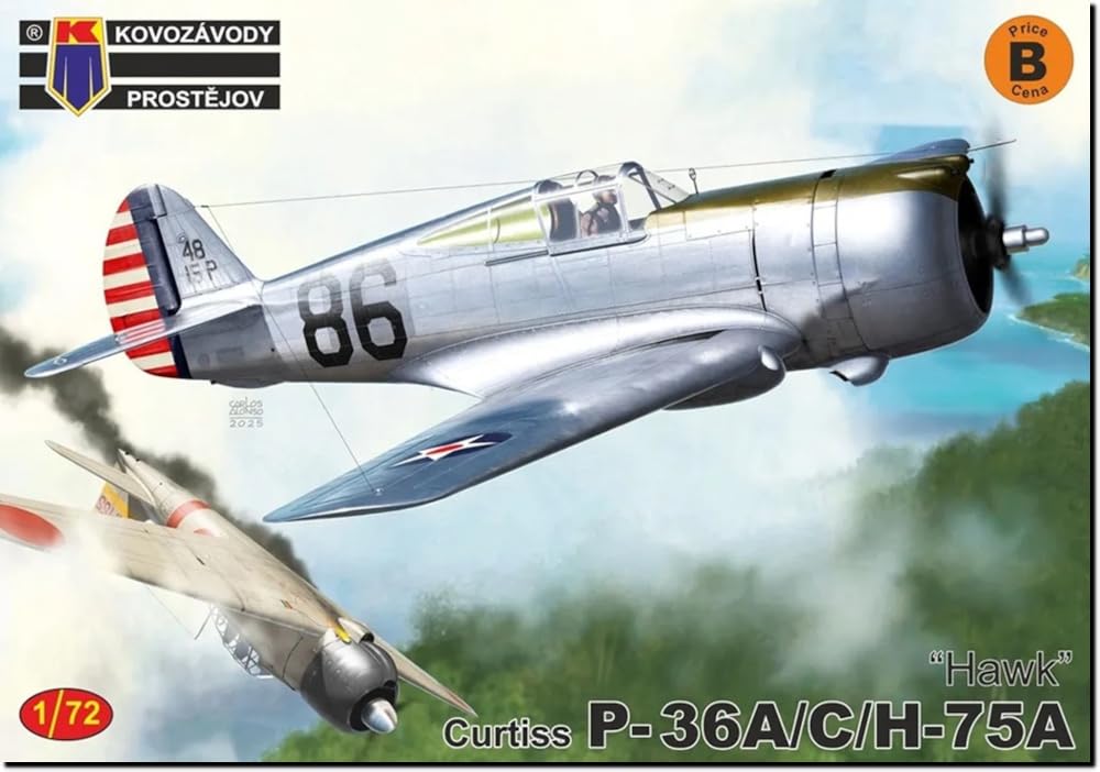 KP Model 1/72 P-36A/C/H-75A Hawk Пластиковая модель KPM0510 (Самолет)