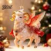 Acrylic Farm Animal Xmas Tree Sheep Hanging Goat Ornament Ornaments Christmas Decoration for 2D Flat