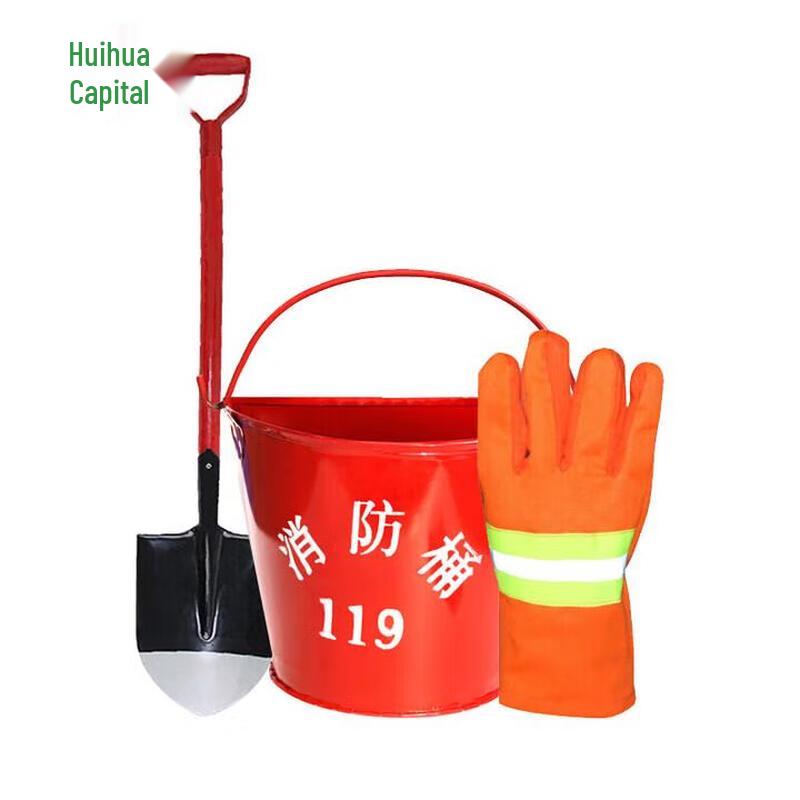 

Red Semicircular Fire Safety Bucket