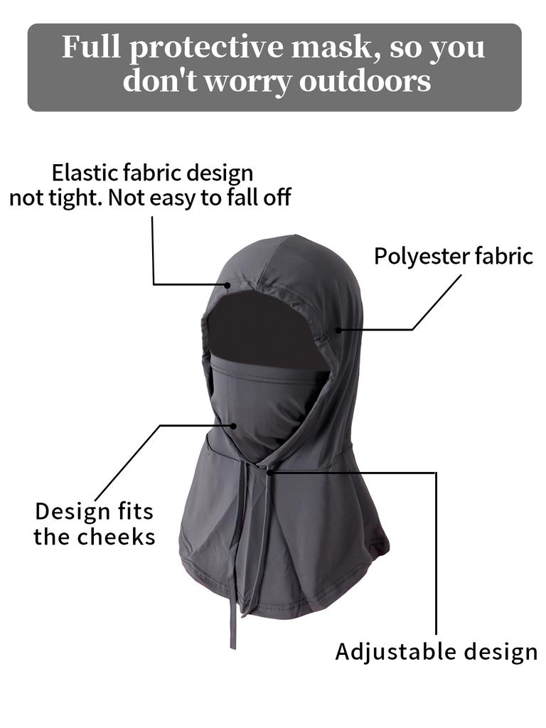 Summer Cooling Balaclava Mask, Uv Protection Hood Mask Breathable Cycling Face Cover Full Head Scarf For Men Women