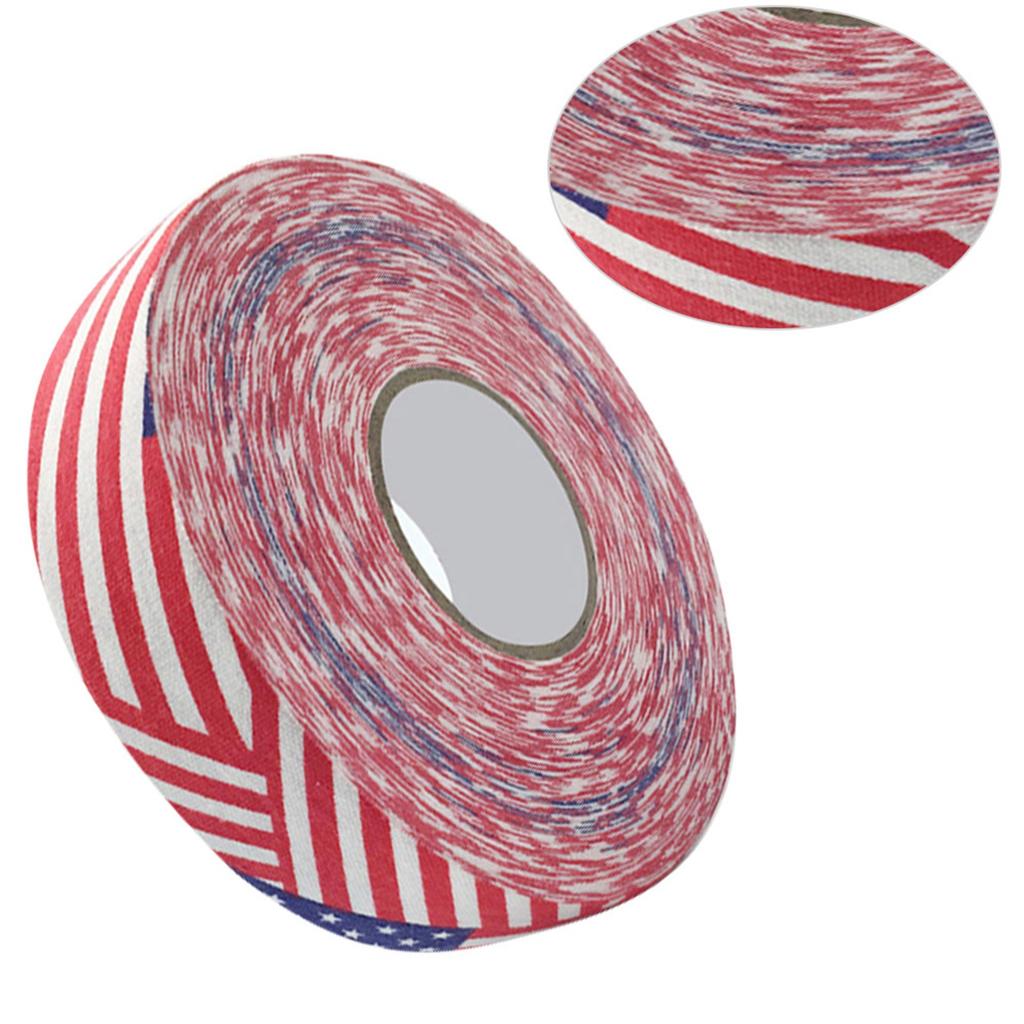 2.5cmx25m Hockey Protective Tape Sport Badminton Pole Pads Hockey Stick Tapes Stars & Stripes