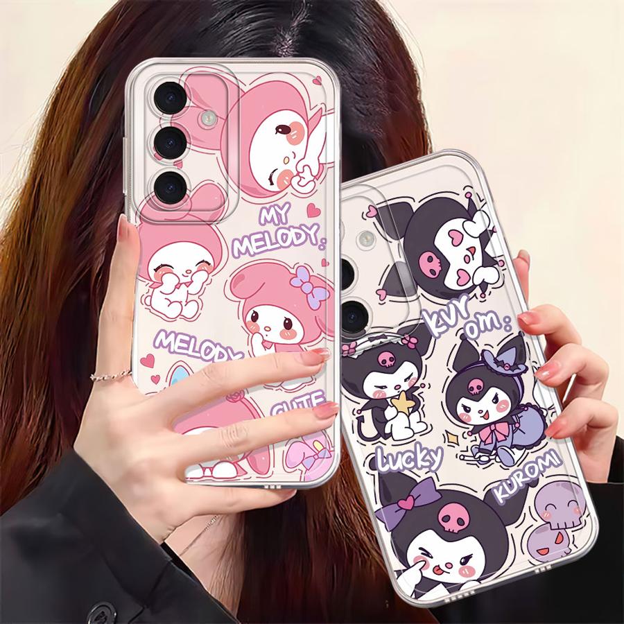 Sanrio Hello Kitty Melody Etui na Telefon dla Samsung Galaxy A57 A54 A15 A52 A14 A16 A55 A34 A35 A36 A37 A26 A24 A56 A52 A17