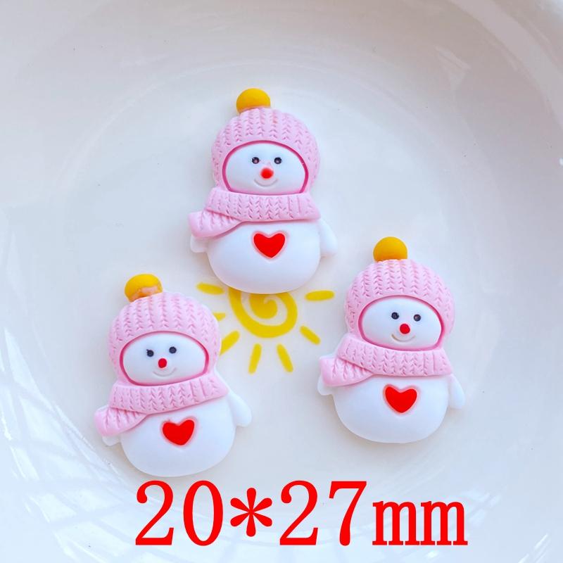 12 Stück Neue Süße Cartoon-Weihnachtsserie Flache Rückseite Harz-Cabochons Scrapbooking DIY Schmuck Handwerk Dekoration Zubehör