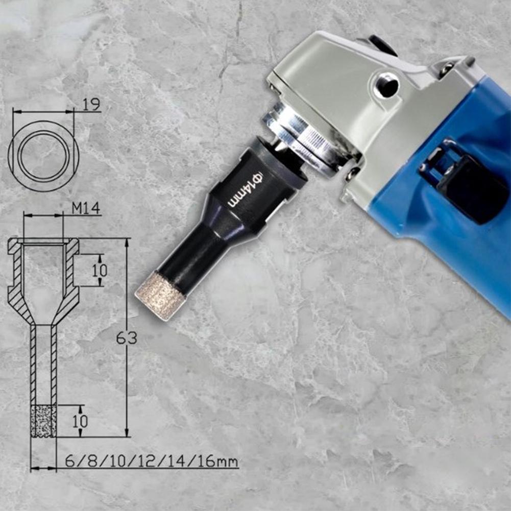 M14-Hole Opener Diamond Drill Bit Tile Marble Concrete Drill For Grinder 6-16mm