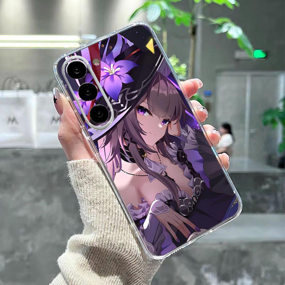 Honkai Star Rail Herta Telefoonhoesje Voor Samsung S26 S25 S24 Ultra S23 Fe S22 S20 S21 Plus Plus 5G Fe Transparante Hoes