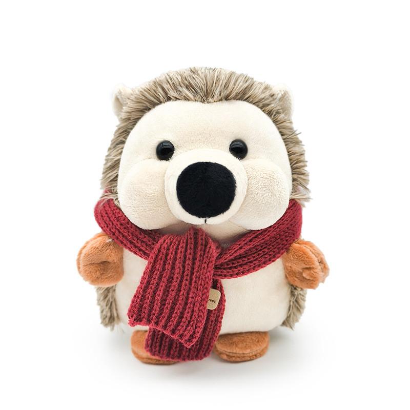 Scarf Plush Hedgehog Toy Animals Stuffed Doll Owl Girls Kids Birthday Gifts