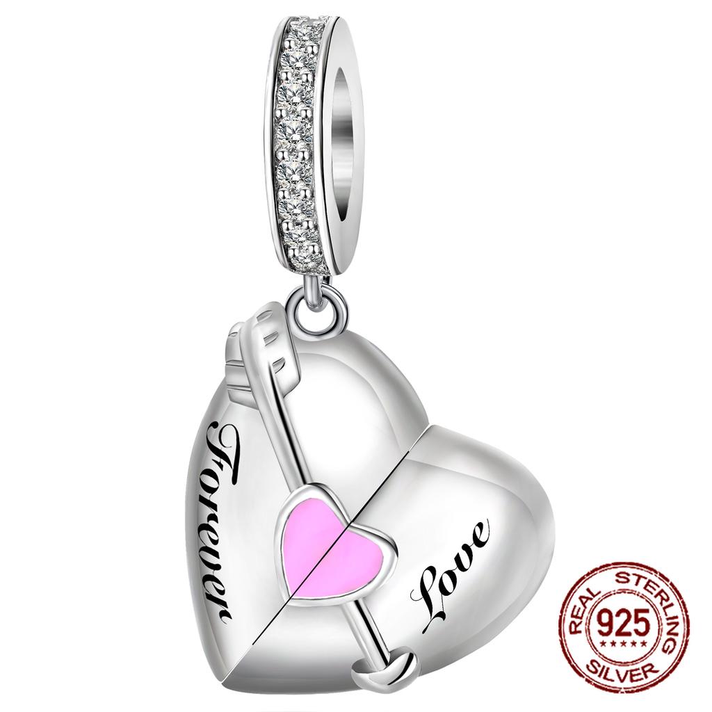 Copper Love Family Tree Cats Dogs Balloon Dangle Beads Fit Original Charms Bracelets Diy Bead Women Jewelry Making