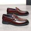 Genuine Men's Shoes Top Layer Cowhide Spring and Autumn New Formal Dress Wedding Groom Shoes High-end Men's Business Casual Leather Shoes