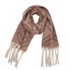 Women Winter Knitted Scarf Headscarf Ladies Casual Elegant Plaid Tassel Warm Scarve Mujer Foulard Thick Wrap Shawl Fashion New