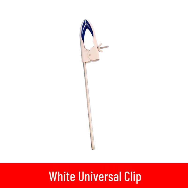 Laboratory Iron Stand Set with Plastic & Metal Butterfly Clip, Square Base, Flask Clamp for Junior High School Chemistry