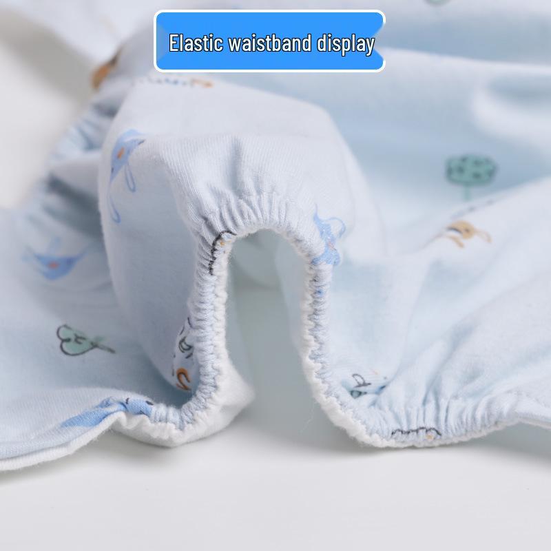 Breathable Newborn Cotton Diaper with Fixing Belt - Washable, Waterproof, Leakproof