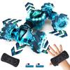 Tecnock RC Kaskadérské auto na gesta pro 4WD LED USB Dálkové ovládání RC Auto Narozeninový dárek pro Technock Auto, Ovládání, Děti, Oboustranná jízda, 360° Rotace,