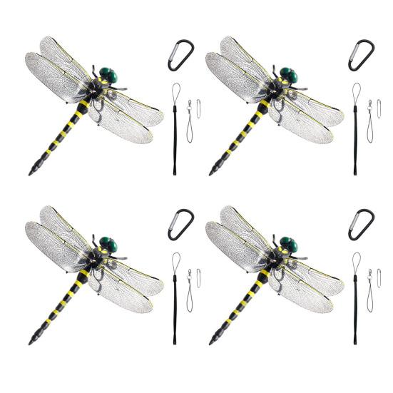 

1/2/3/4/5 Наборів Підробка Декорація Бабки Портативний Відлякувач Комарів Мух для Кемпінгу на Відкритому Повітрі Імітована 3D Модель Бабки Прикраса Дитяча Освітня Іграшка 4pcs