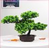 Artificial Bonsai Pine Tree for Indoor Decoration - Small Green Plant Ornament for Home or Living Room